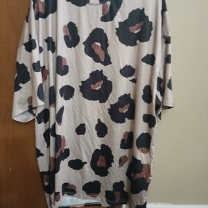 Leopard Print Oversized Top